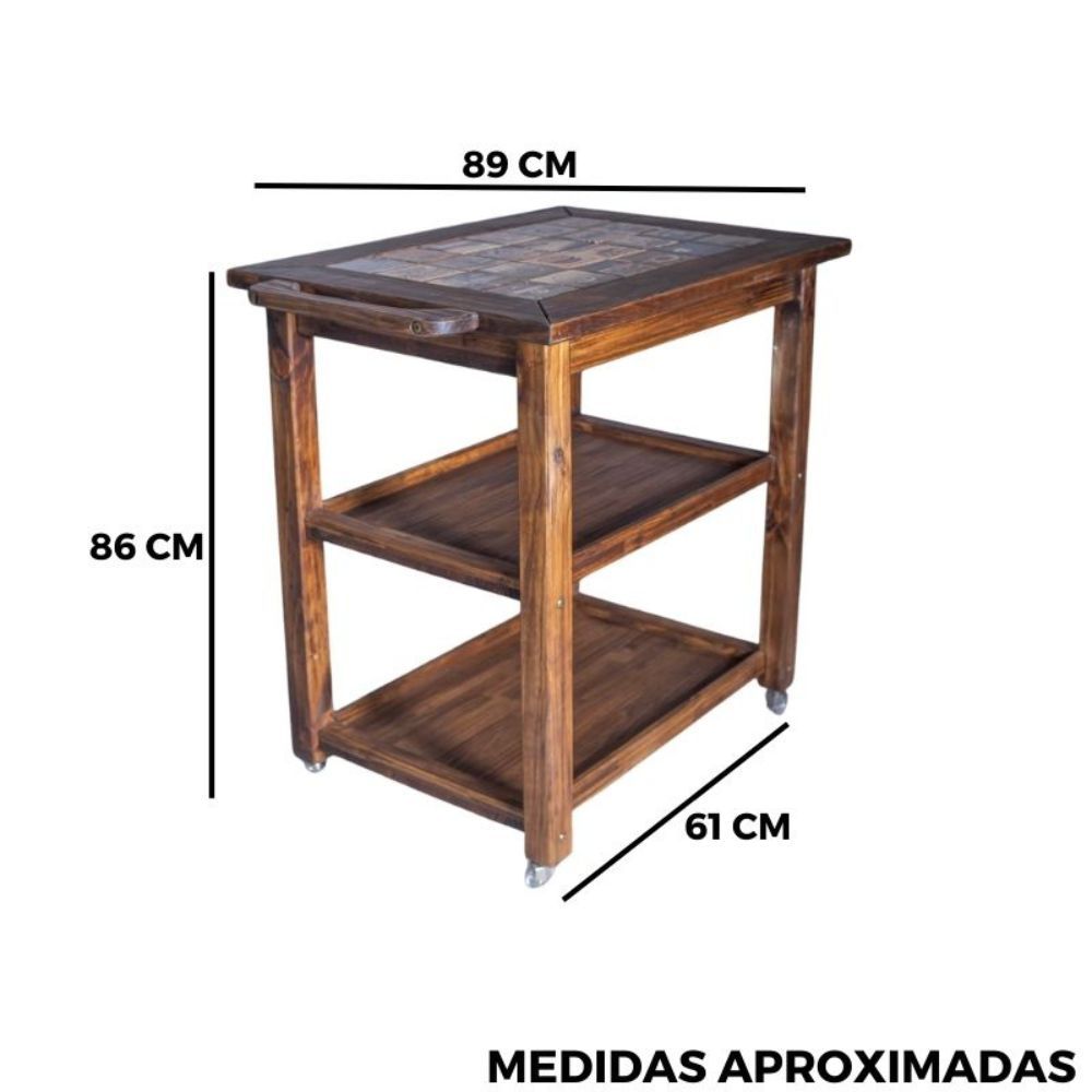 medidas carrinho de churrasco