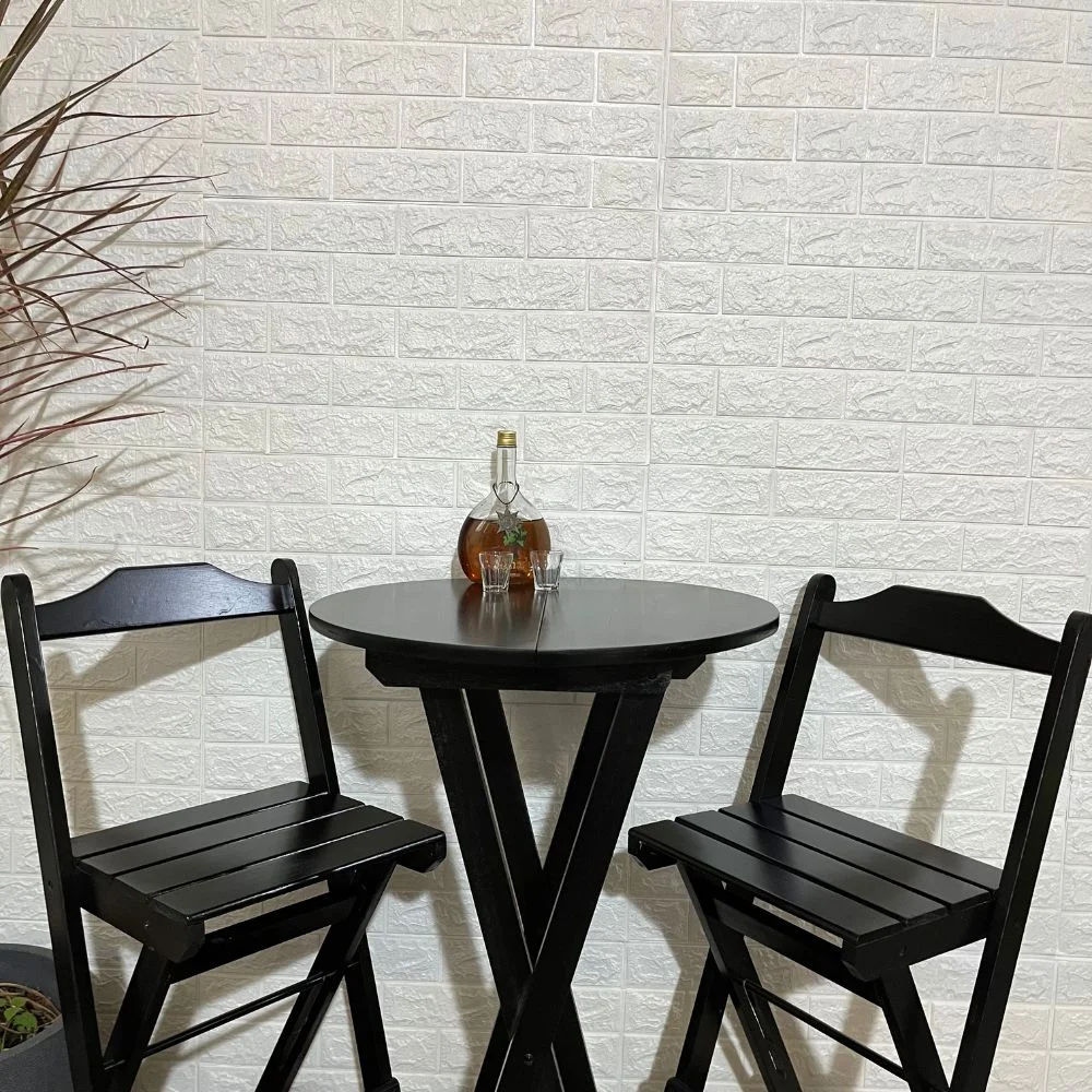 01 conjunto bistro dobravel com 2 banquetas parana