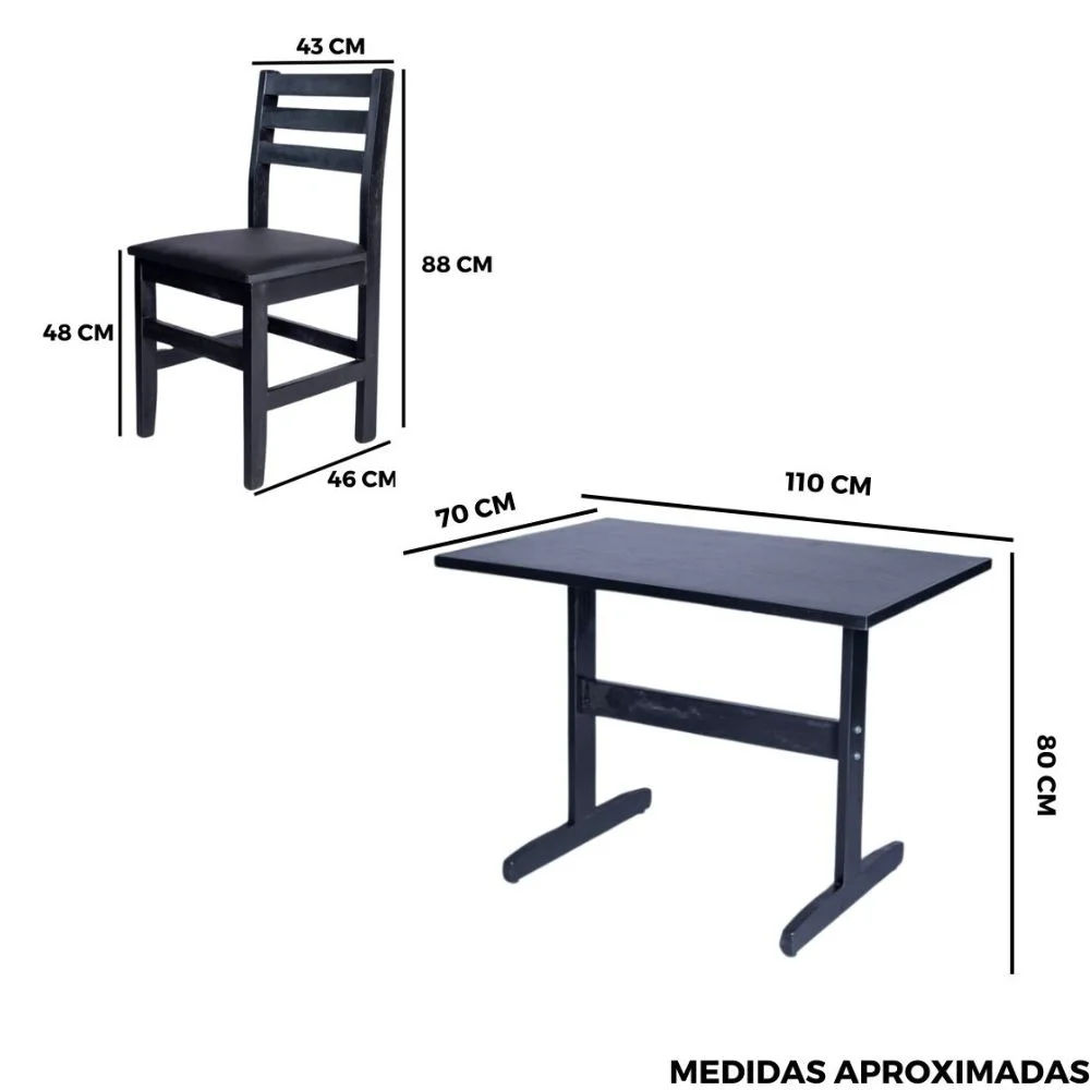 medidas conjunto fixo 110x70 preto
