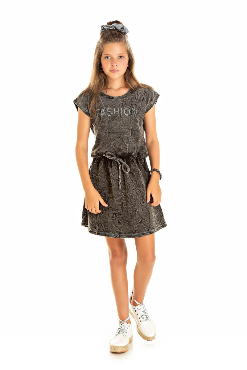 Vestido com efeito estonado