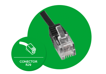 THS 55 RJ9 - Conector RJ9