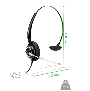 THS 55 RJ9 - Dimensões e peso