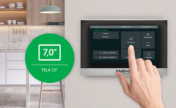 TVIP 3000 UN Branco- Tela