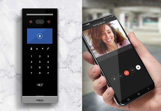 Videoporteiro IP com reconhecimentoPVIP 2216 Intelbras