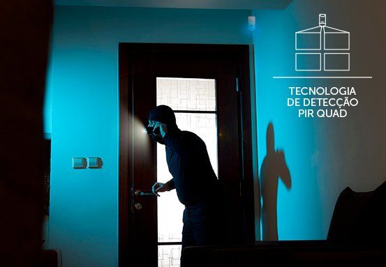 IVP 5000 SMART LD - Alta tecnologia de detecção PIR QUAD