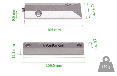 XAS PORTA DE AÇO - Dimensões e peso
