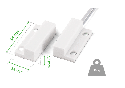 XAS Sobrepor - Dimensões e peso