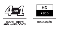 VHD 1010 D G4 - 4 em 1 e HD 720p
