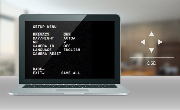 VHD 1420 D - Menu OSD