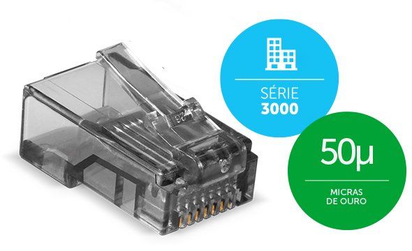 CONEX 3000 RJ45 CAT6 - Maior durabilidade