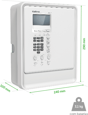 CIE 2500 - Dimensões e peso