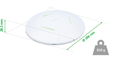 AP 360 - Dimensões e peso