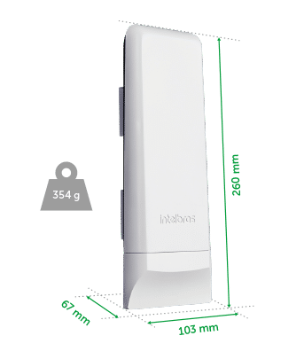 WOM 5A MiMo - Dimensões e peso