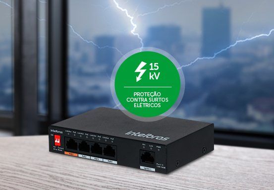 SF 500 Hi-PoE SKD - Sistema seguro e protegido