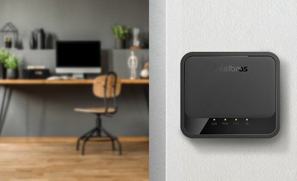 ONU 110 B - Instalação em mesa e parede