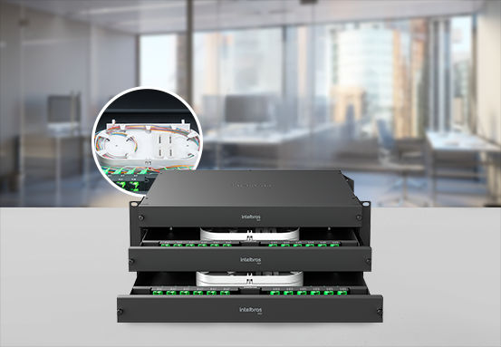 DIO 72FO D 3U - Bandejas de fusão para 24 fibras