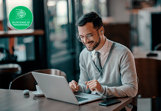 100G-10KM-OLT-QSFP28 - Velocidade de transmissão de 100Gbps