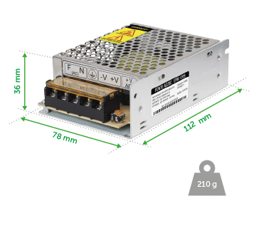 EFM 1205 - Dimensões e peso