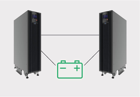 DNB 20KVA-3PH-220V-TT-TW - Baterias compartilhadas