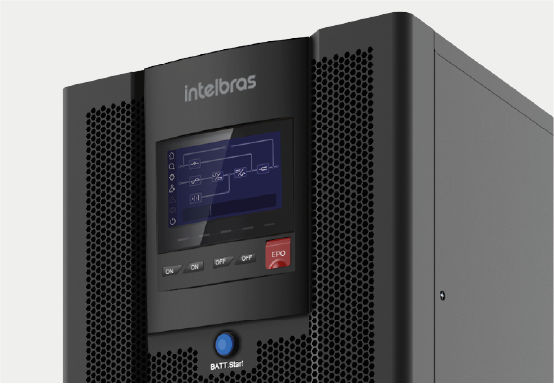 DNB 20KVA-3PH-220V-TT-TW - Tela touch screen de 4,3"