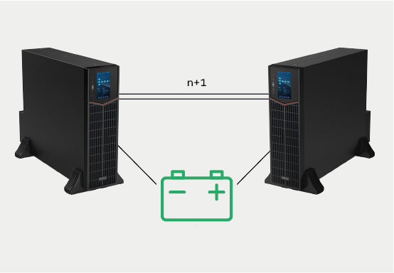 DNB 40KVA-3PH-380V-TF-RT-BE - Baterias compartilhadas