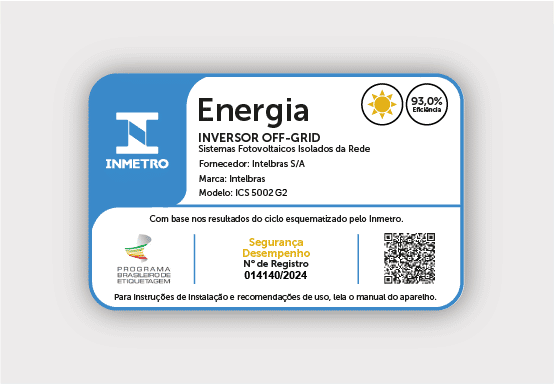 ICS 5002 G2 - Registro INMETRO