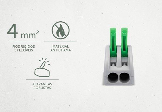 Conex 1000 Clip 2 vias - Qualidade
