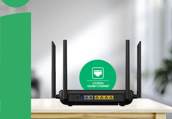 ONT AX3000V - 4 portas Lan Gigabit Ethernet