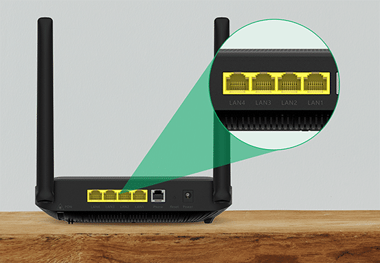 ONT HG6145F3 - 4 Portas Gigabit Ethernet