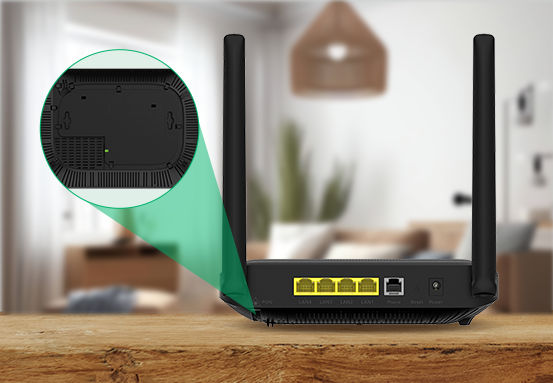 ONT HG6145F3 - Roseta para acomodação da fibra óptica