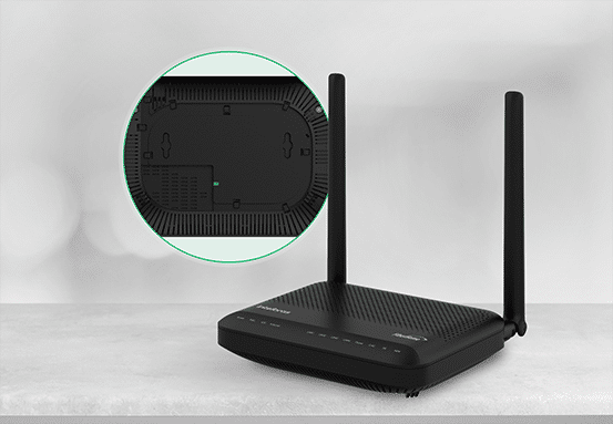 ONT HG6145D2 - Roseta para acomodação da fibra óptica