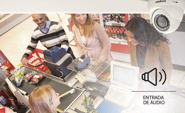 VHD 3220 D A G6 - Entrada de áudio conectada a um microfone