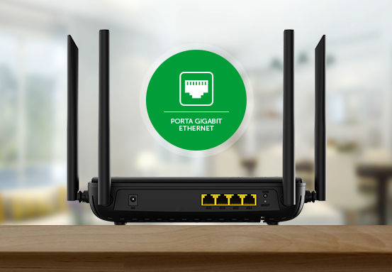 WiFiber AX 1800 - 4 Portas Gigabit Ethernet