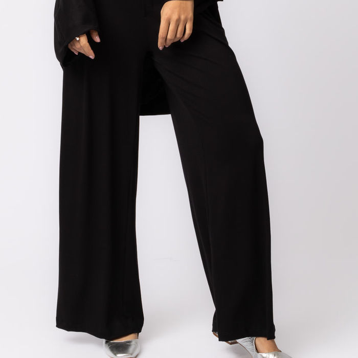 Tecido de viscose com elastano do Trio Comodità preto