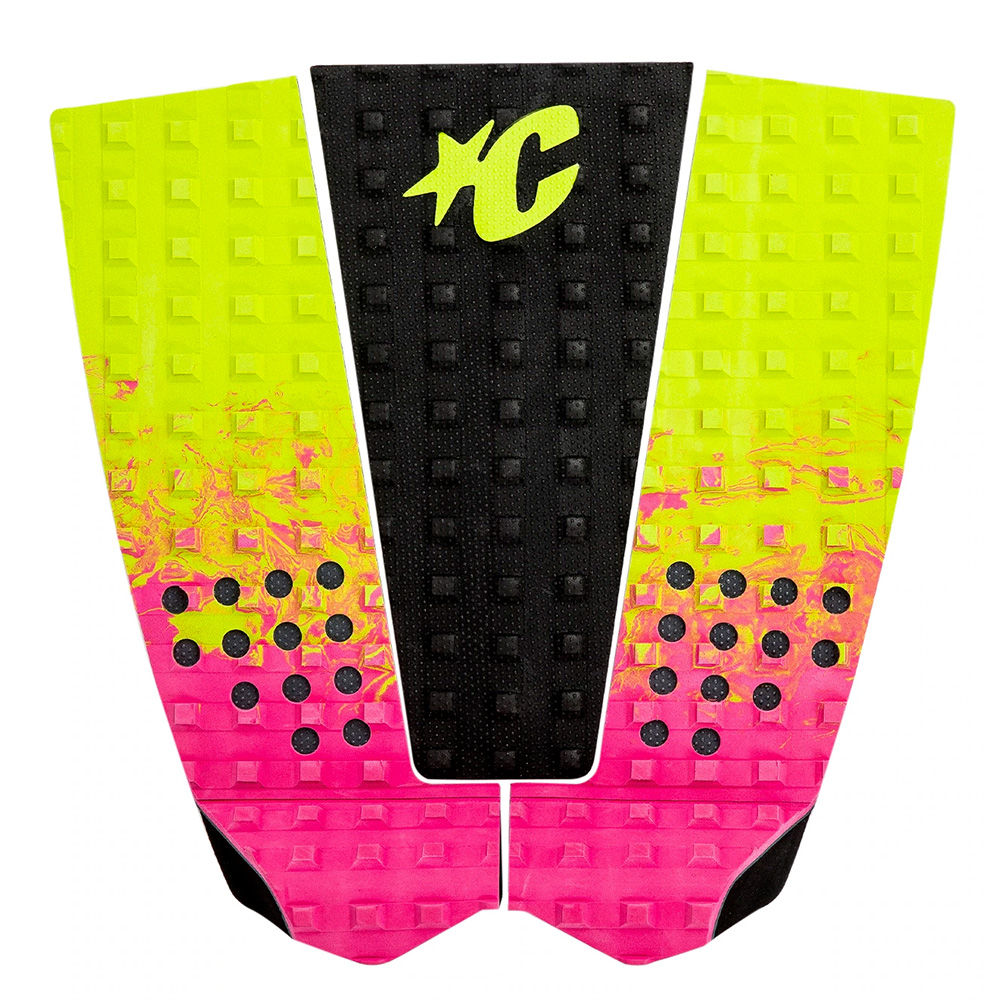 Deck Creatures Italo Ferreira Lite Pink Fade Lime/Black - OnlySurf