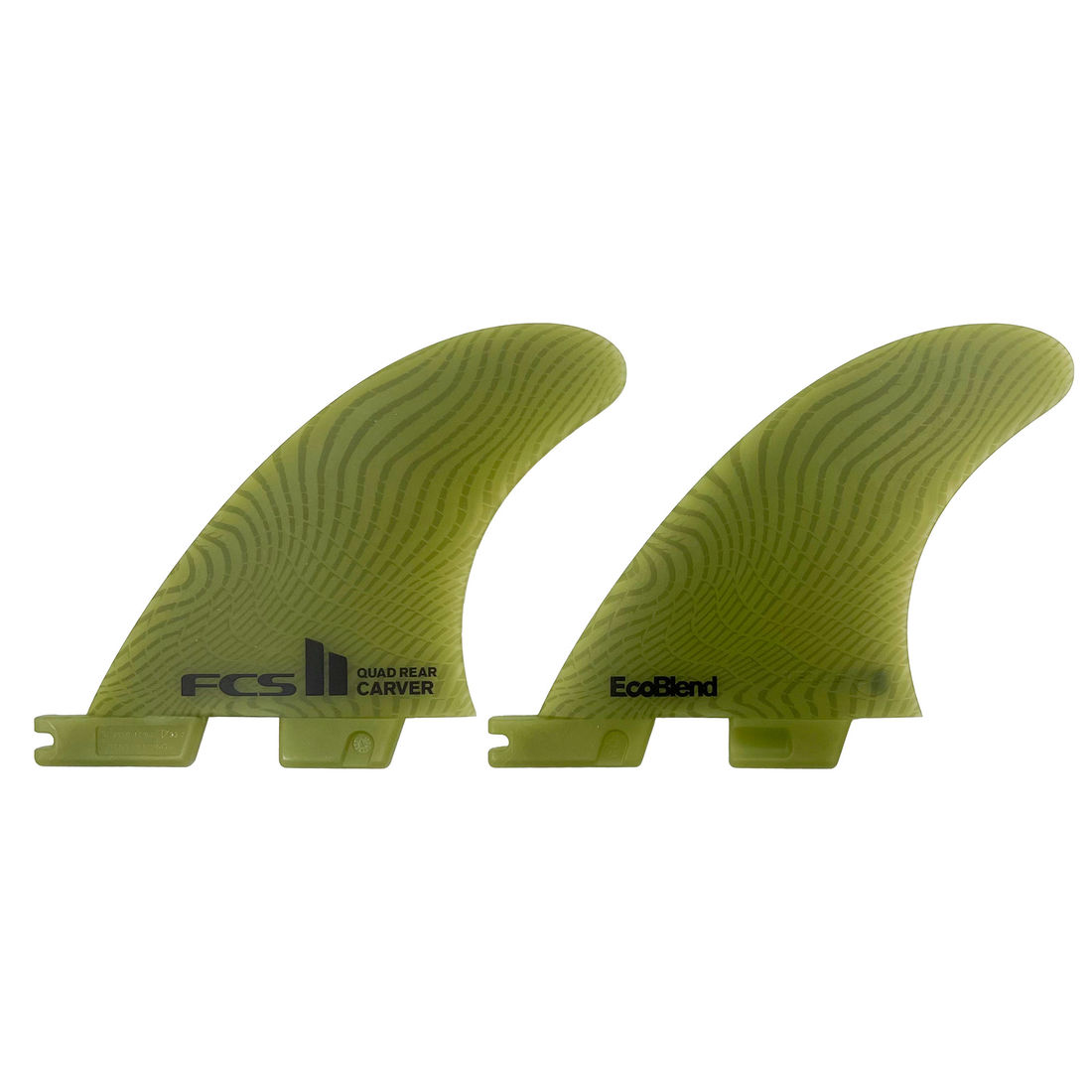 Quilhas FCS II Carver Neo Glass Traseiras Quad (Par) - Medium