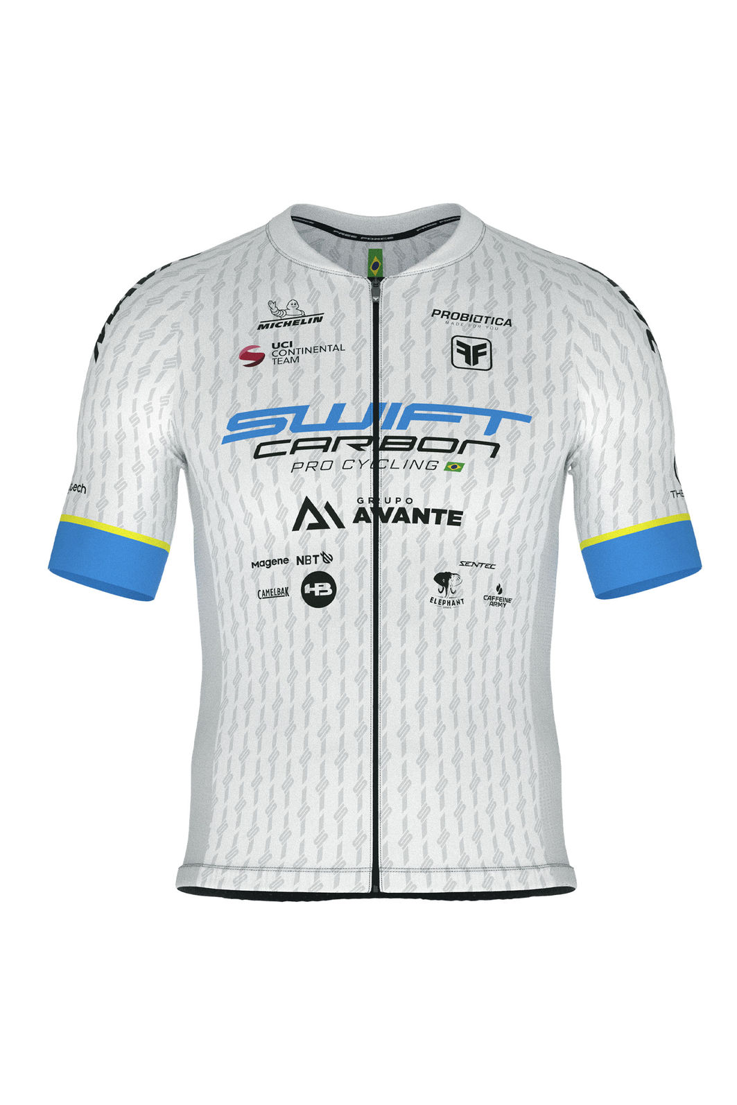 Camisa de Ciclismo Feminina Swift Carbon Pro Cycling Branca FREE FORCE