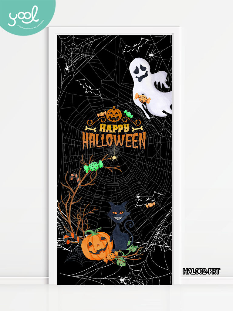 Capa de Porta Halloween, Dia das Bruxas Happy Halloween - Yool