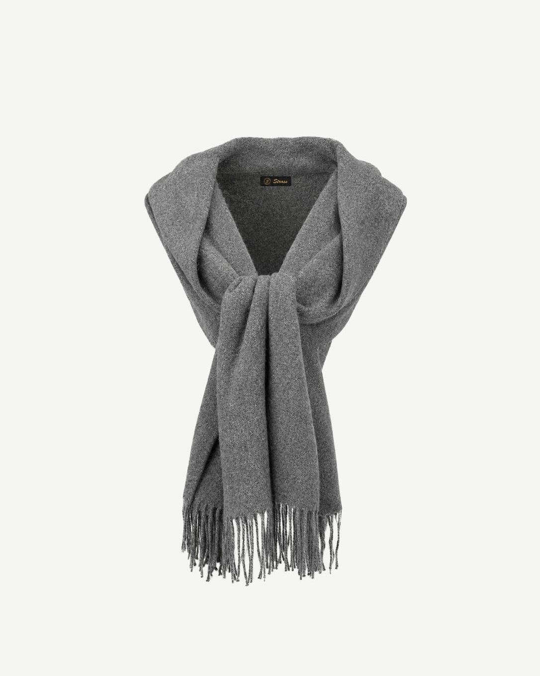 XALE CASHMERE CAROLINE - CINZA CLARO Loja Strass - Loja Virtual