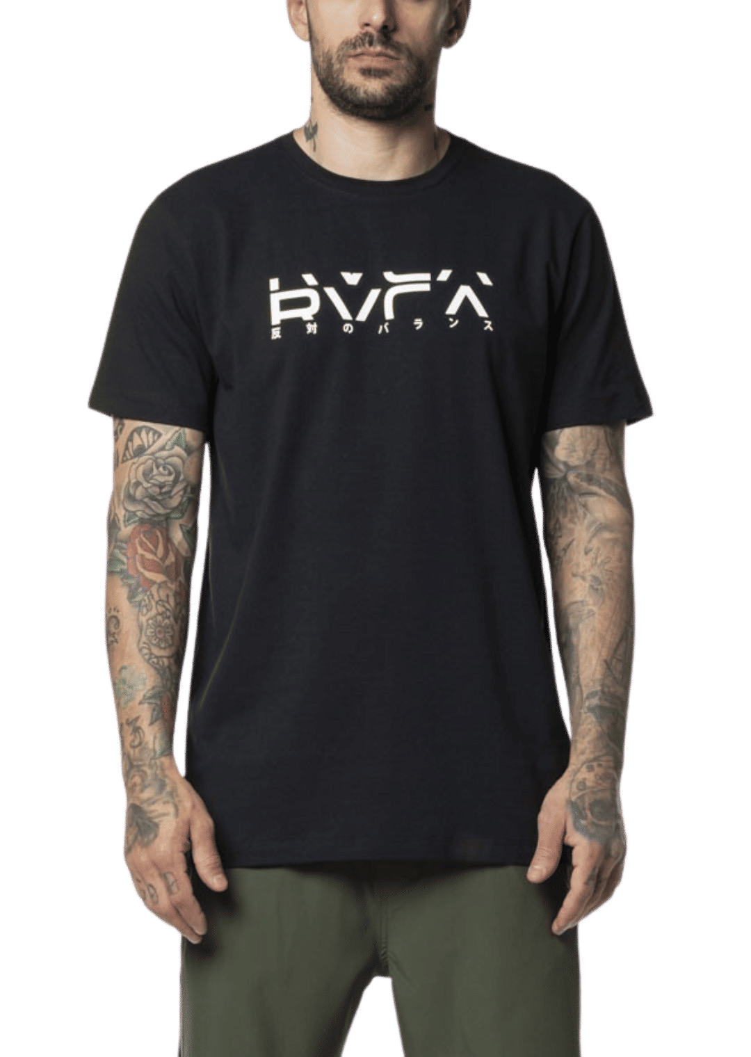 Camiseta De Béisbol RVCA Circle Sketch Para Hombre - Color Azul, Talla X-Large, Estampado Frontal