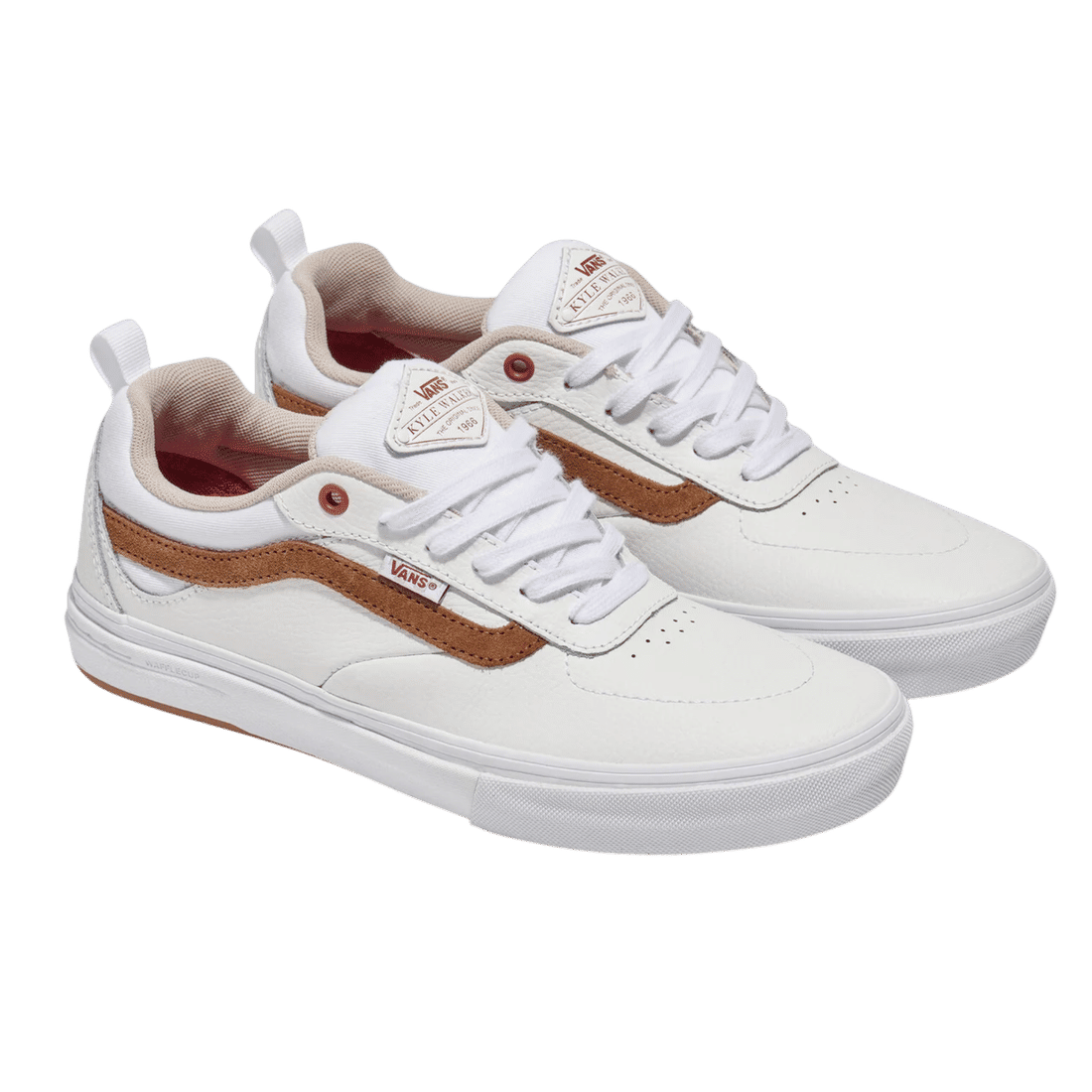 Tênis Vans Kyle Walker Pro Leather White Red