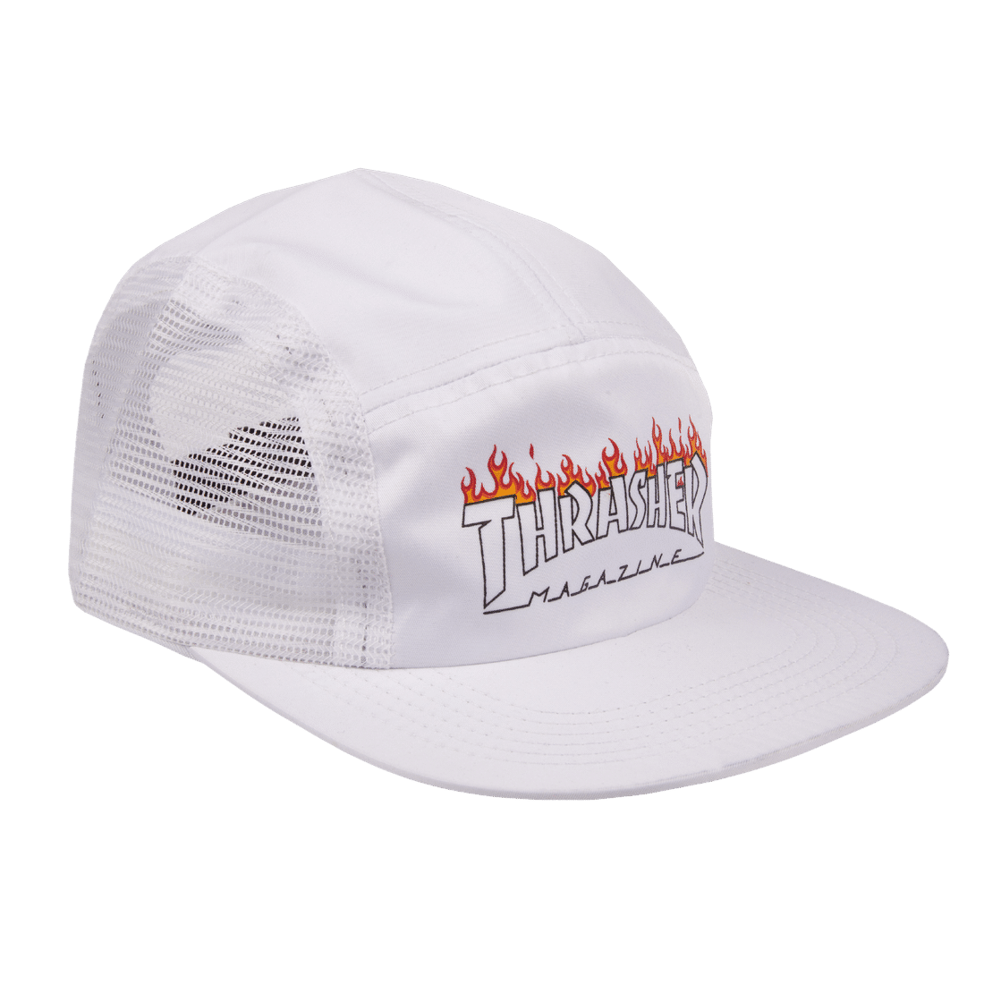 Bone Thrasher Five Panel Scorched Outline Flame Trasher Mag Magazine 5panel 5 Panel Pannel Fogo Logo