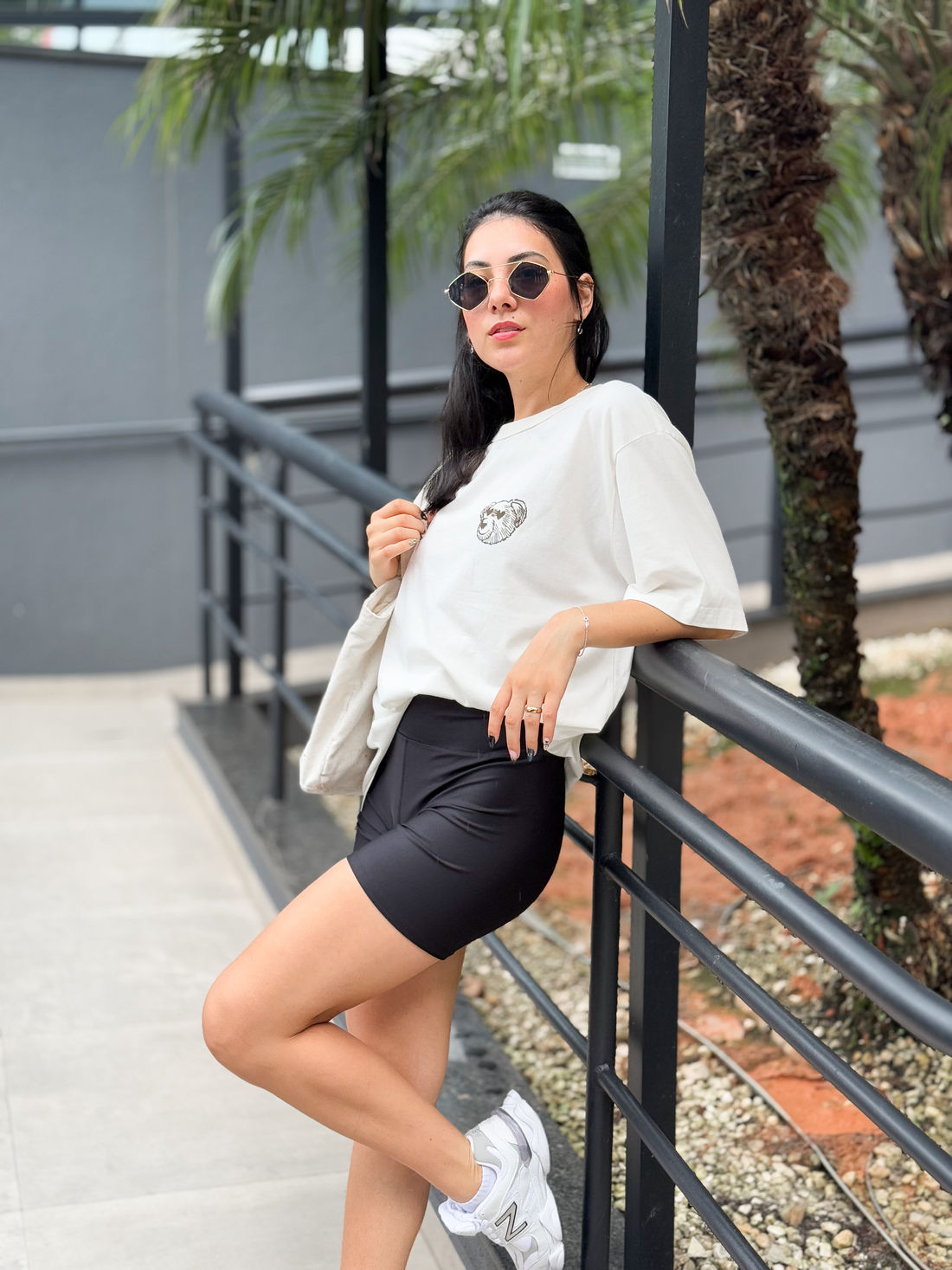 teddy Tshirt Oversized - Teddy ❤ - Off White Meia Cereja - Loja Virtual