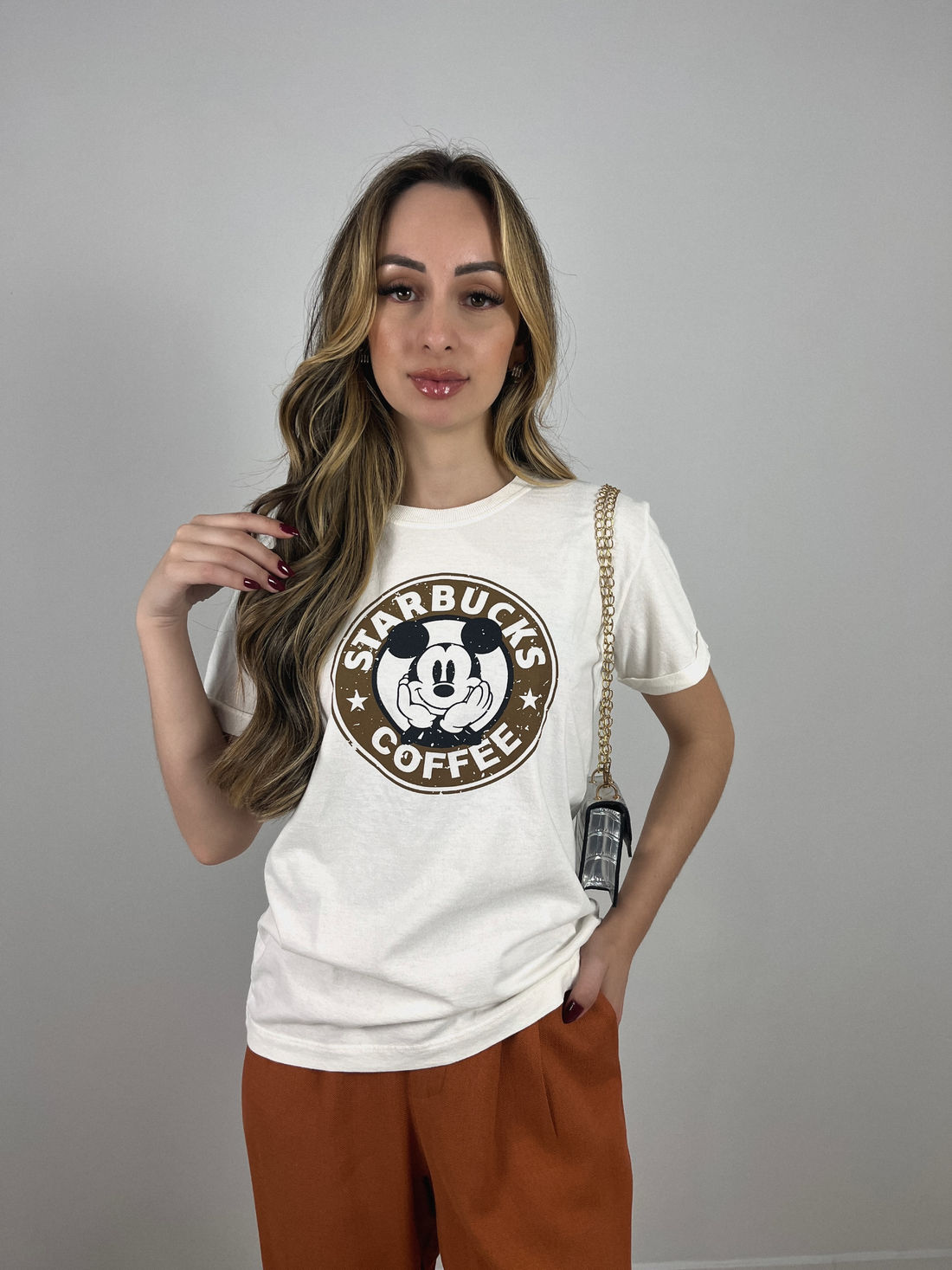 Tshirt Premium - Starbucks - Off White Meia Cereja - Loja Virtual