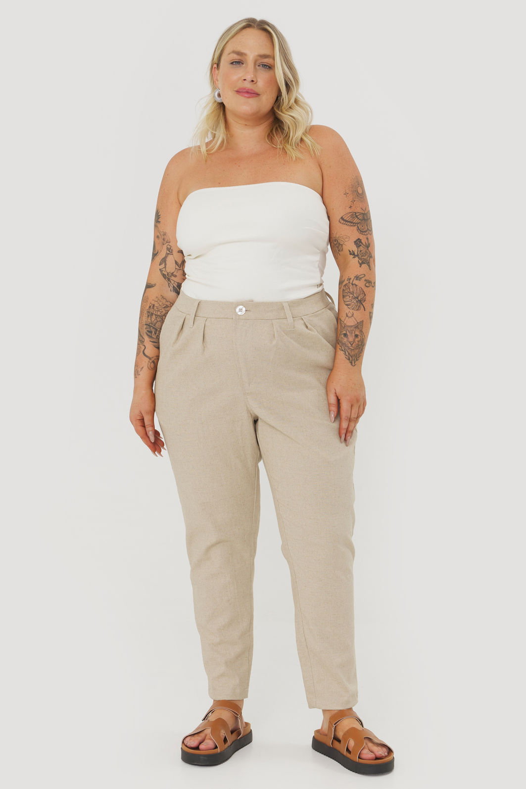 Alfaiataria CalÃ§a Flare De Linho Calça Alfaiataria CalÃ§a