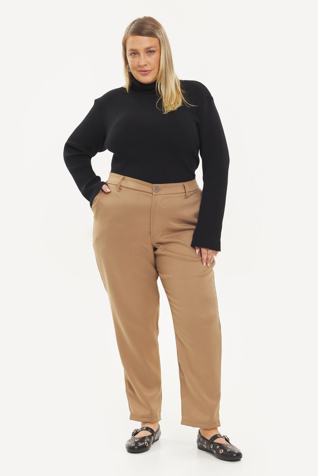 Calça Alfaiataria San Martino Camel - Sislla