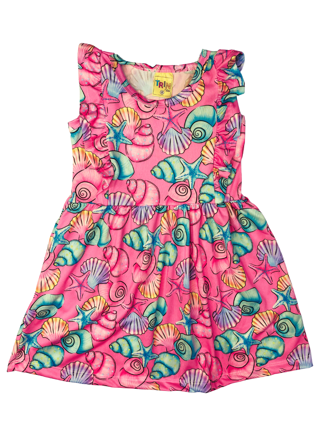 Vestido Com Manga Sublimado Mar Rosa Famozitos Kids Loja Virtual vestido-com-manga-sublimado-mar-rosa-famozitos-kids-loja-virtual