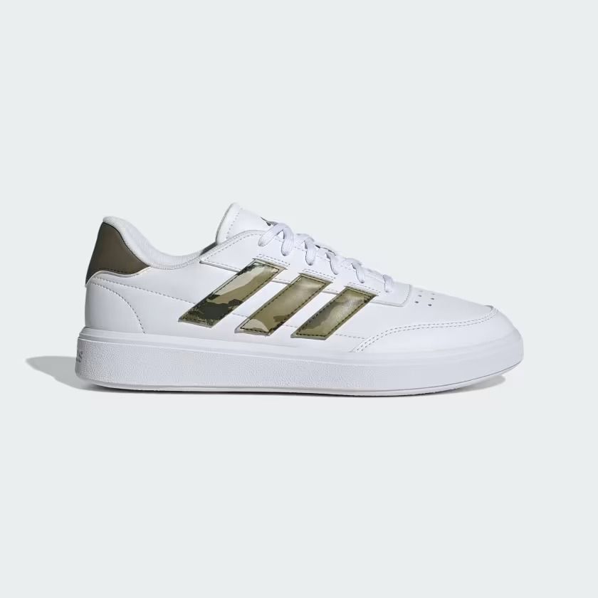 Tênis Adidas Courtblock Masculino Cor Branco/Militar