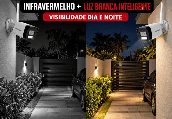Luz infravermelha e branca inteligente do kit Hikvision NKS424W0H