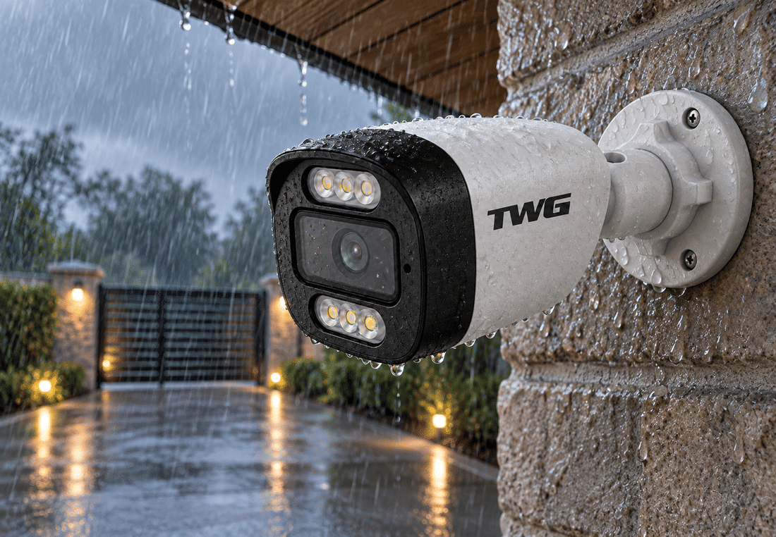 Câmera TWG TW-6611 AR com proteção IP66 sob chuva